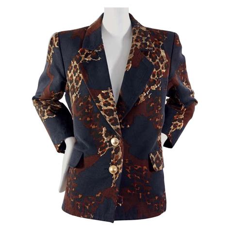 ysl cheetah jacket|saint laurent jacket.